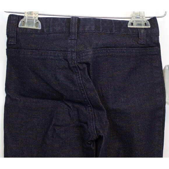 NWT GAP Girl's Black Sparkly Glittery Jeans Size 5 Hook & Zip Closure Belt Loops - Picture 8 of 12